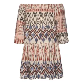 Buffalo Tunikakleid Damen creme-bedruckt Gr.32/34
