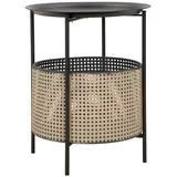 Mauro Ferretti Couchtisch, Schwarz/ Gold, Metall, 40x50x40 cm Wohnzimmer, Wohnzimmertische, Couchtische
