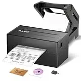 Arrvel Bluetooth Etikettendrucker mit Ständer, 4x6 Label Printer Thermodrucker für Versandetiketten, kabelloser Labeldrucker für Amazon DHL Etsy Shopify, iPhone Android Windows Mac