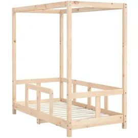 vidaXL Kinderbett 70 x 140 cm Kiefer massiv braun