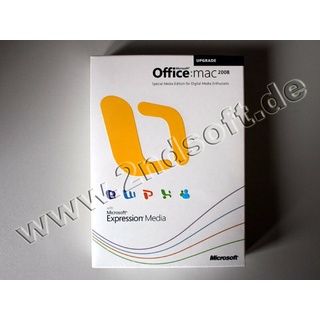 Office 2008 Media Edition Update für MacOS, englisch - neu, SKU: FWA-00029