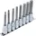 BGS Bit-Einsatz-Satz Antrieb Innenvierkant 12,5 mm (1/2) Innensechskant 5 - 13 mm 8-tlg.