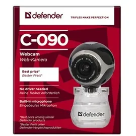 DEFENDER C-090 Webcam 0,3 MP USB 2.0 Schwarz (C-090)