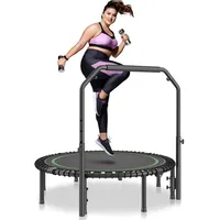 Vevor Faltbares Mini-Trampolin 129,5 cm inkl. Griff Schwarz