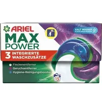 Ariel Waschmittel Max Power All-in-1 Colorwaschmittel, Pods, Color+, 0,606 kg, Waschladungen 15
