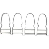 Fackelmann Gemüseschäler Set 4-teilig Edelstahl 11,5 x 6 cm Silber