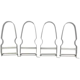 Fackelmann Gemüseschäler Set 4-teilig Edelstahl 11,5 x 6 cm Silber