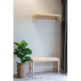 House Nordic Sitzbank Abano Beige 80 x 35 x 45 cm