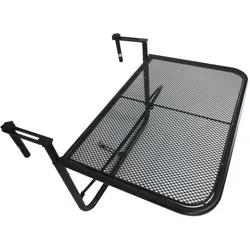 Outsunny - Balkonhängetisch - 60Lx56.4Wx45Hcm - Schwarz
