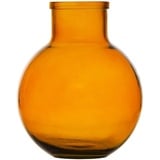 BigBuy Home Amber Vase aus recyceltem Glas, 24 x 24 x 31 cm