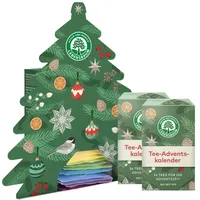 LEBENSBAUM 3x Bio Tee Adventskalender 2024, 24 Bio-Tees für die Adventszeit, 3er Set Adventskalender mit je 24 Teebeuteln