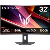 LG UltragearTM 32G60ZA-B 32 Zoll Curved QHD VA Gaming-Monitor, 180Hz, HDR10, AMD FreeSyncTM, 2X HDMI 2.0, 1x DisplayPort 1.4, Schwarz