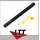 Magic FX Handheld Cannon PRO Streamers Gelb 80cm