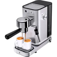 WMF Lumero Espressomaschine Siebträger 1400 Watt, Siebträgermaschine, 3 Einsätzen, für 1-2 Tassen Espresso, auch für Pads, 15 bar, Tassenabstellfläche, Milchaufschäumdüse, edelstahl matt