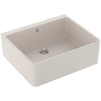 Villeroy & Boch Spülstein Einzelbecken 60 X crema + Handbetätigung
