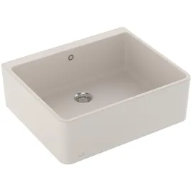 Villeroy & Boch Spülstein Einzelbecken 60 X crema + Handbetätigung