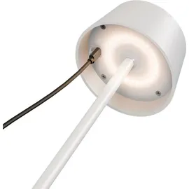 goobay Kabellose LED-Tischleuchte Solar, weiß