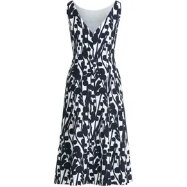 Vera Mont Cocktailkleid Blau/Weiß 42