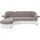DOMO collection Eckcouch Kunstleder 3-Sitzer Grau