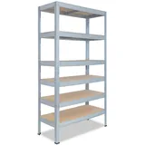 shelfplaza Schwerlastregal, Silber, Metall, Rechteckig, 70x200x60 cm, Freizeit, Heimwerken, Werkstatt, Schwerlastregale