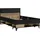 Forte Stauraumbett Lya 129,5 x 92,6 x 205,6 cm Eiche matt schwarz