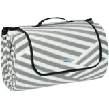 Picknickdecke Stranddecke Campingdecke faltbar grau/weiß grau Thermodecke