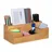 Relaxdays Schreibtisch Organizer Holz 30x11x15 cm Braun 7 St.