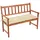 vidaXL Gartenbank 120 x 50 x 90 cm Beige/Weiß
