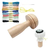 Socken-Stopfset – Stopf-Ei, Stopfzubehör-Set aus | Stopfmaschine für Miniwebstühle, Stopfnadeln von Mendi