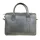 Buckle & Seam Everett Aktentasche Leder 38 cm Laptopfach grau