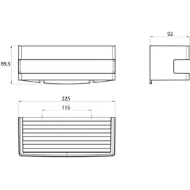 EMCO System 2 Wandkorb mit verdeckter Befestigung,