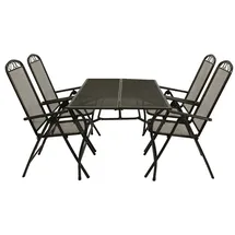 DEGAMO Garnitur CLASSIC 5-teilig Streckmetall anthrazit