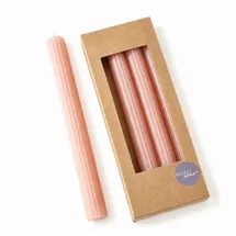Boltze Stabkerze Classic 25 cm 4 St. hellrosa