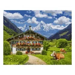Bergbauernhof Malen nach Zahlen