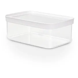 Emsa Optima rechteckig transparent/weiß 2 l