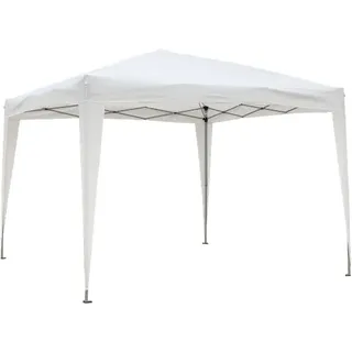 Rapid Stahlpavillon 3x3x2,5 m mit weißer Polyesterplatte für den Garten im...
