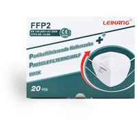 20 Stück LEIKANG FFP2 NR partikelfiltrierende Halbmaske - einzeln verpackt