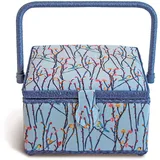 Prym 612081, Baumwolle Nähkorb, hellblau, 230 x 230 x 140 mm