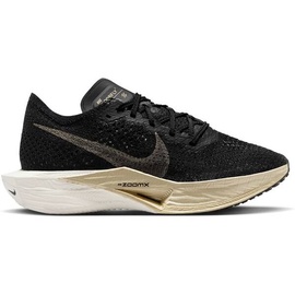 Nike Damen Laufschuhe W ZOOMX VAPORFLY NEXT% 3, BLACK/MTLC GOLD GRAIN-BLACK-OATMEAL, 43