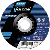 NortonLifeLock Schruppscheibe Vulcan Stahl/Inox gekrö. 125x6,4