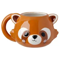 Puckator Adoramals Roter Panda Kopf geformte Tasse aus Dolomit-Keramik