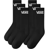 Vans Classic Crew Socken 6 Paare Schwarz 42,5-47