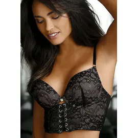 JETTE Push-up-BH Damen schwarz Gr.70D