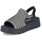 Rieker Keilsandalette Herren Schwarz 37