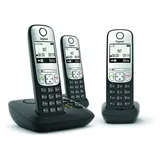 Gigaset A690A Trio Analoges/DECT-Telefon Anrufer-Identifikation Schwarz
