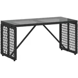 vidaXL Gartentisch 80 x 40 x 40 cm Schwarz
