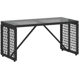 vidaXL Gartentisch 80 x 40 x 40 cm Schwarz
