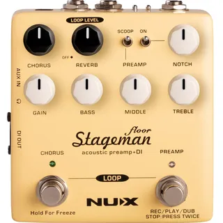 Nux Stageman-Floor Akustik-Preamp & DI-Pedal