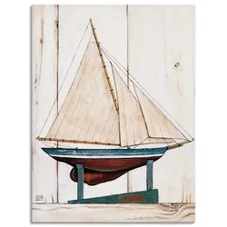 Artland Leinwandbild »Rennjacht«, Boote & Schiffe, (1 St.), auf Keilrahmen gespannt Artland Farbe Bild(er): naturfarben