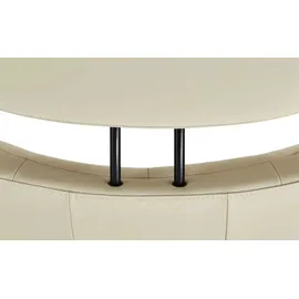 Stressless Relaxsessel mit Hocker Leder 78 x 111 x 76 cm creme